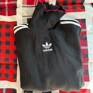 Adidas ribbed turtleneck trefoil top